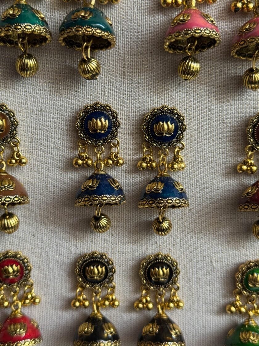 Husn-Ara jhumka antique (available in 8 colors) - Image 6