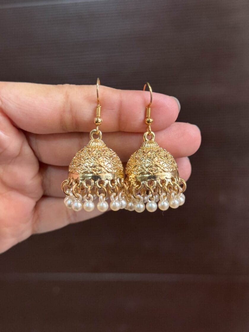 Gul bano jhumki golden