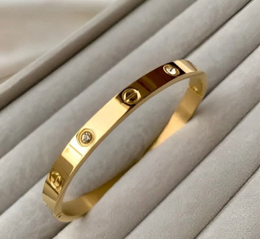 Gold cartier bracelet Stainless steel