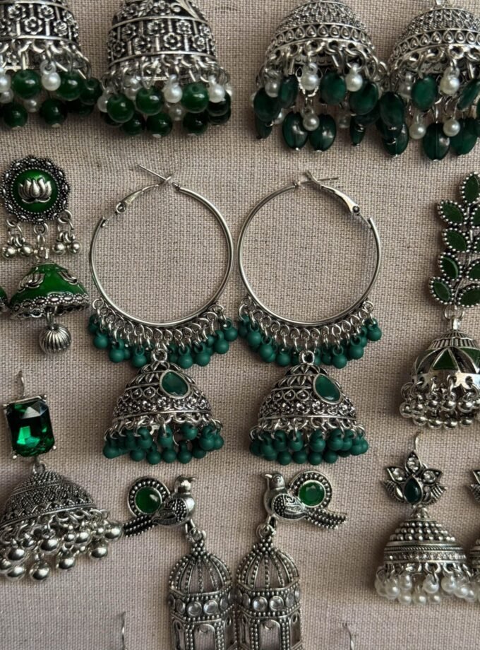 Green jhumki frame
