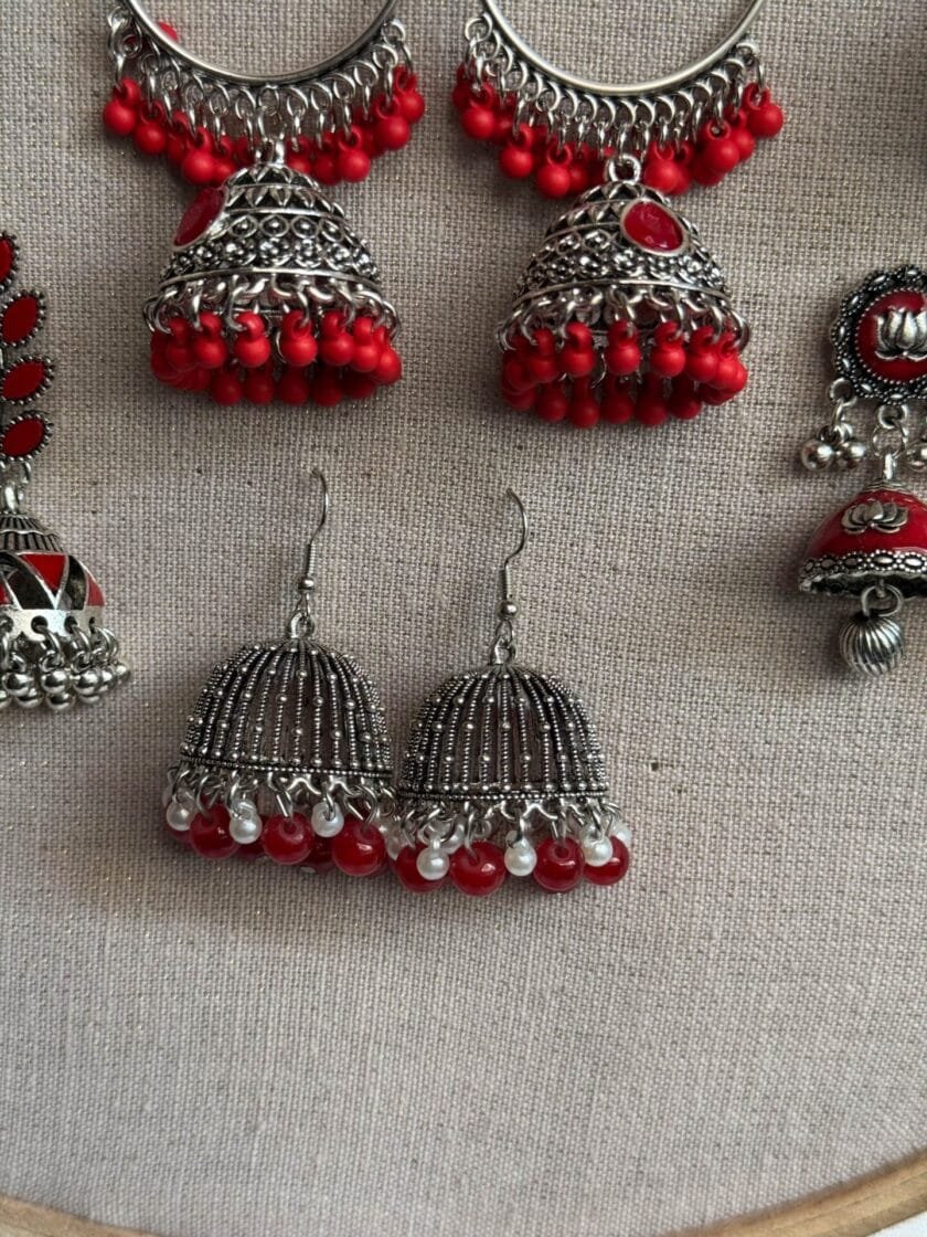 Red jhumki - Image 3