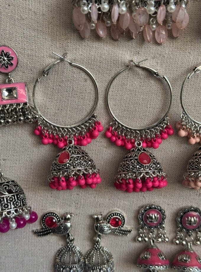 Pink jhumki