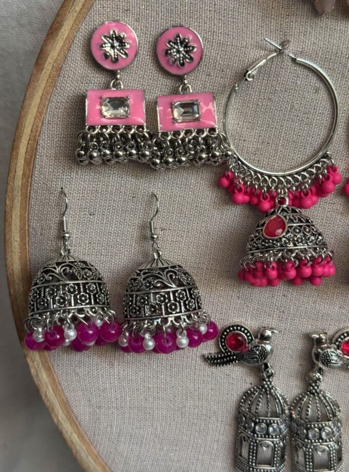 Pink jhumki