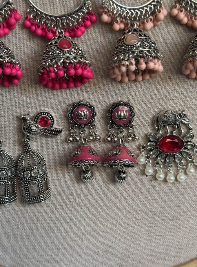 Pink jhumki
