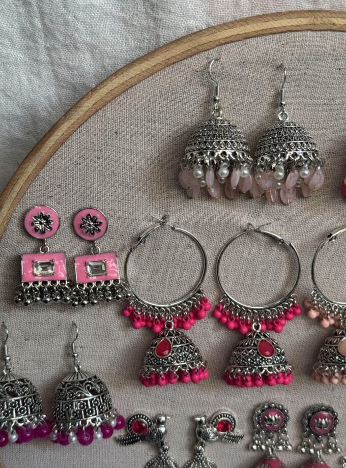 Pink jhumki