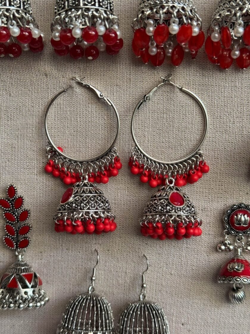 Red jhumki - Image 6