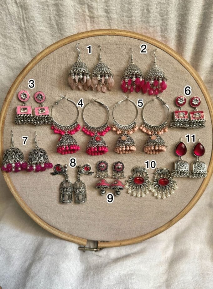 Pink jhumki