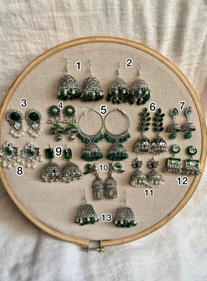 Green jhumki