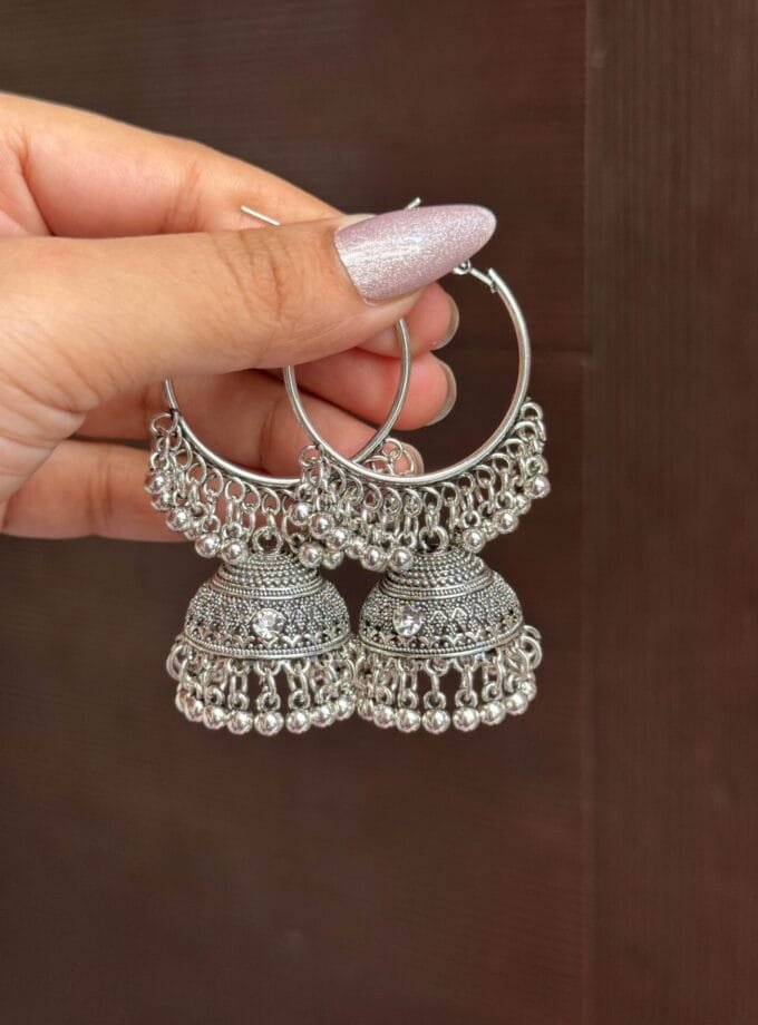 Bali jhumki silver-1