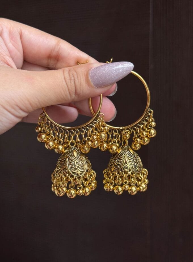 Bali jhumki antique-2