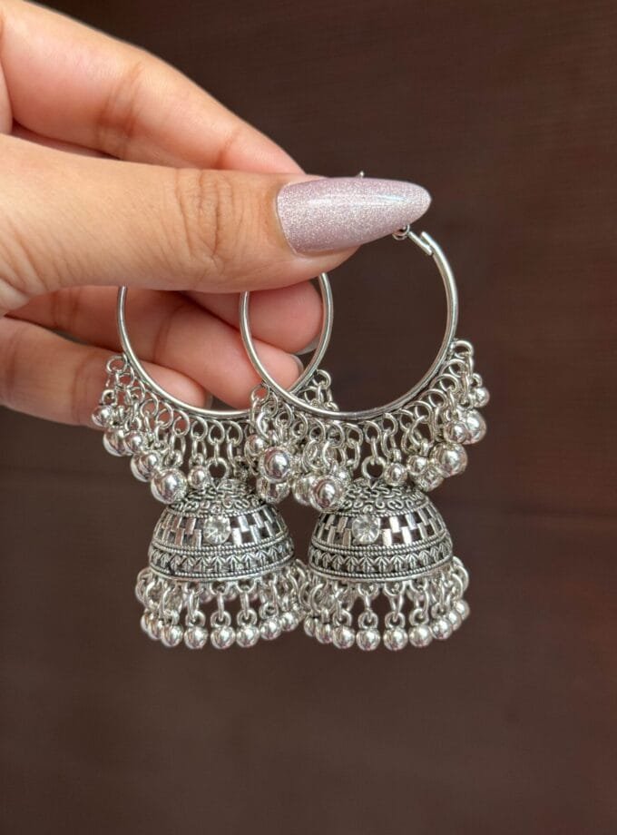 Bali jhumki silver-4
