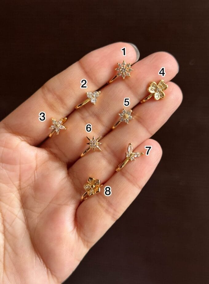 Fake nose pin gold stainless