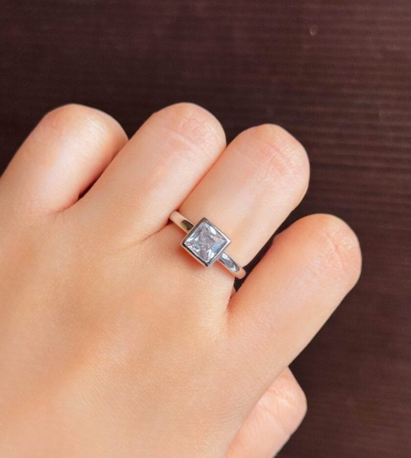 Silver ring adjustable-1