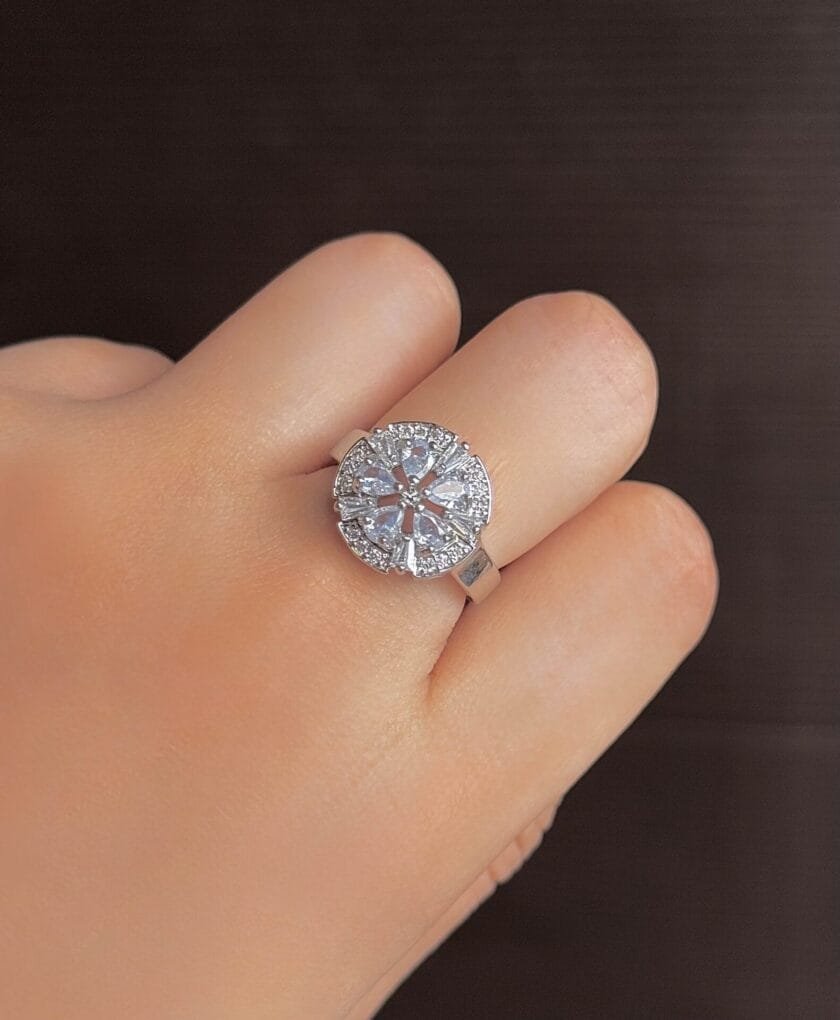 Silver ring adjustable-2