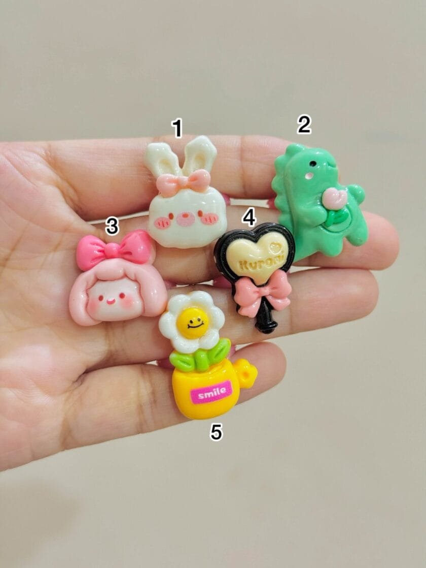 Kawaii plastic rings for kids