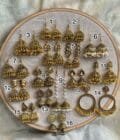 Golden jhumki frame