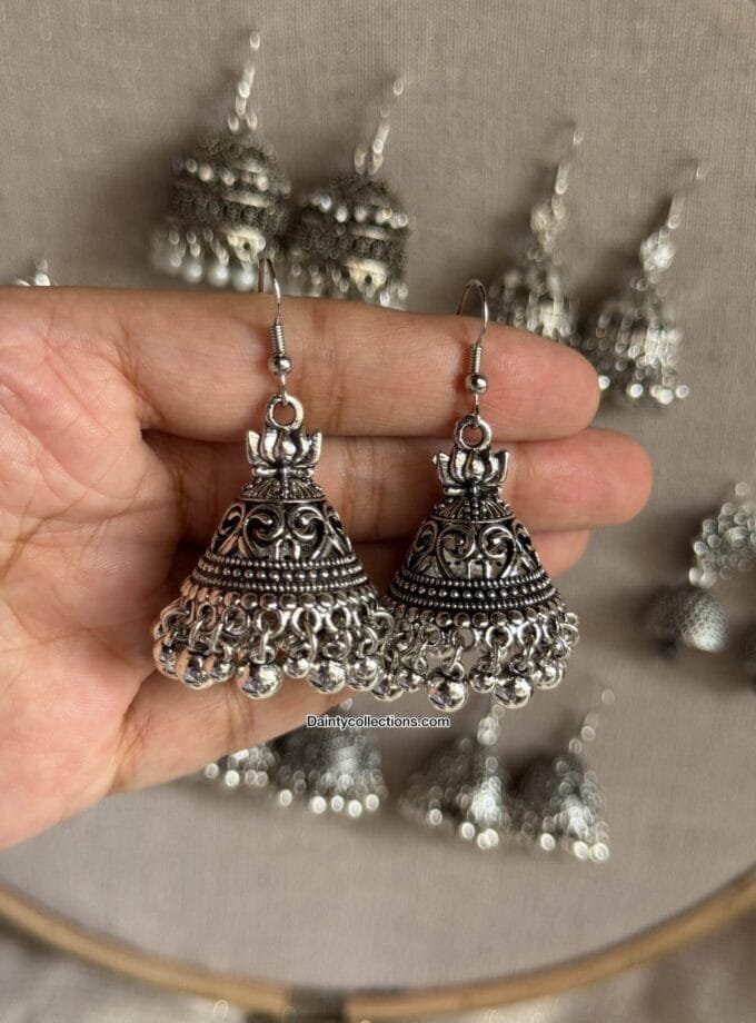 Lala jhumki silver