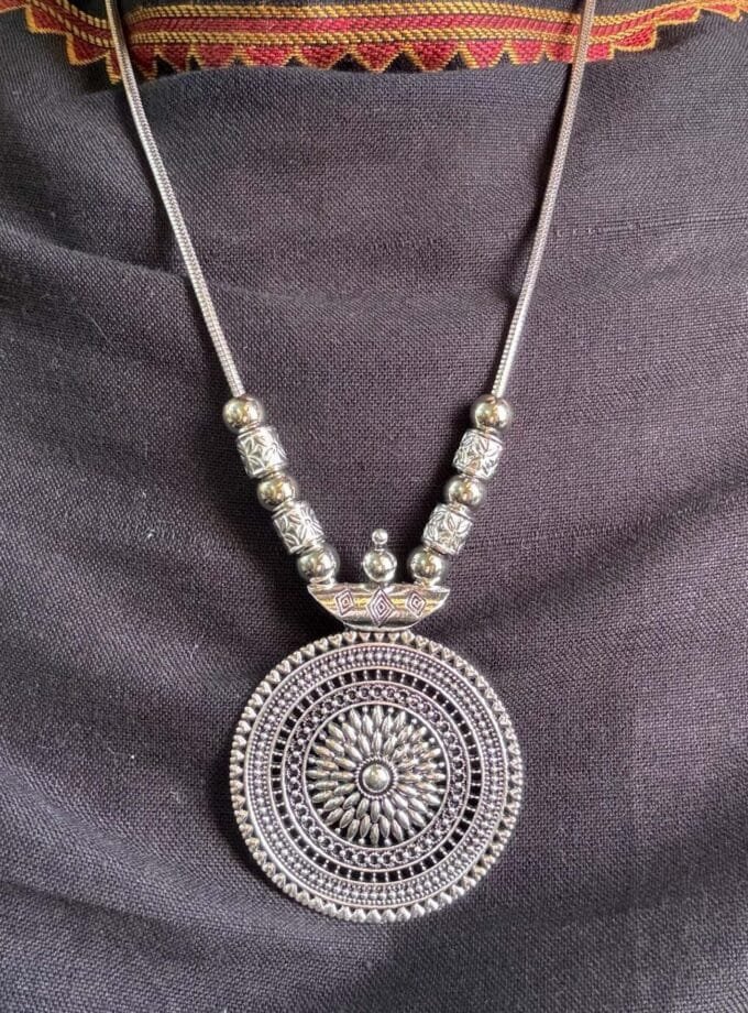Afghani silver mala