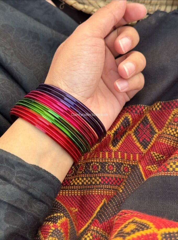 Rangeen chooriyan (set of 12 bangles)