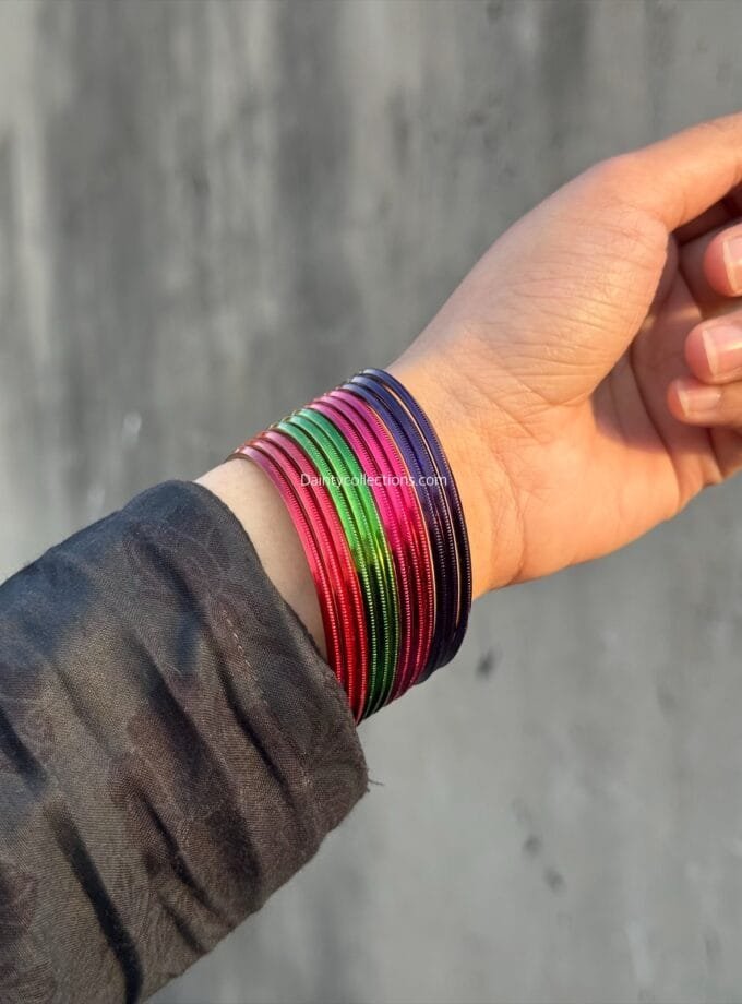 Rangeen chooriyan (set of 12 bangles)