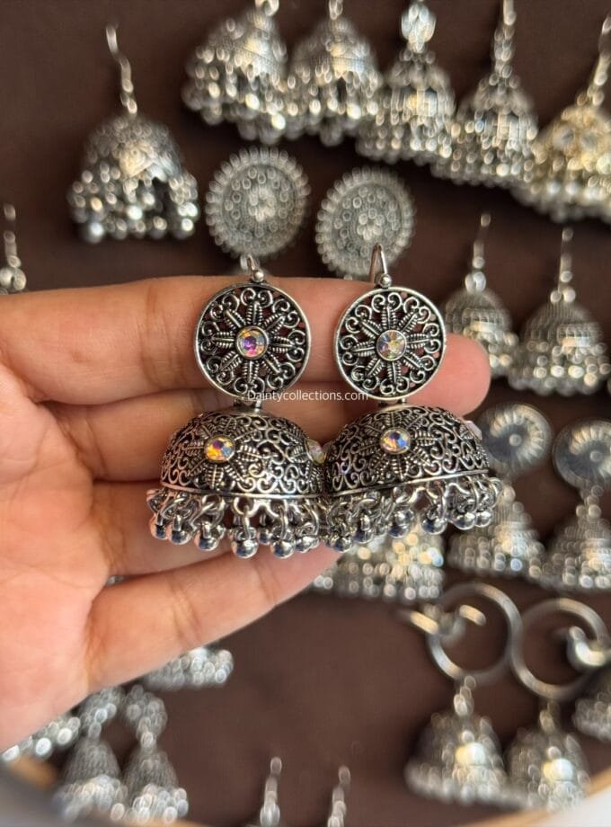 Silver jhumkay frame