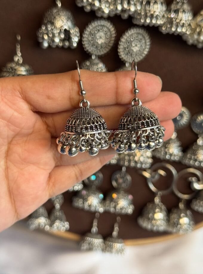 Silver jhumkay frame