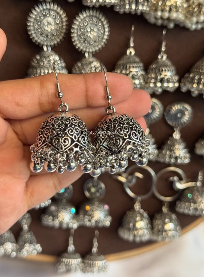 Silver jhumkay frame
