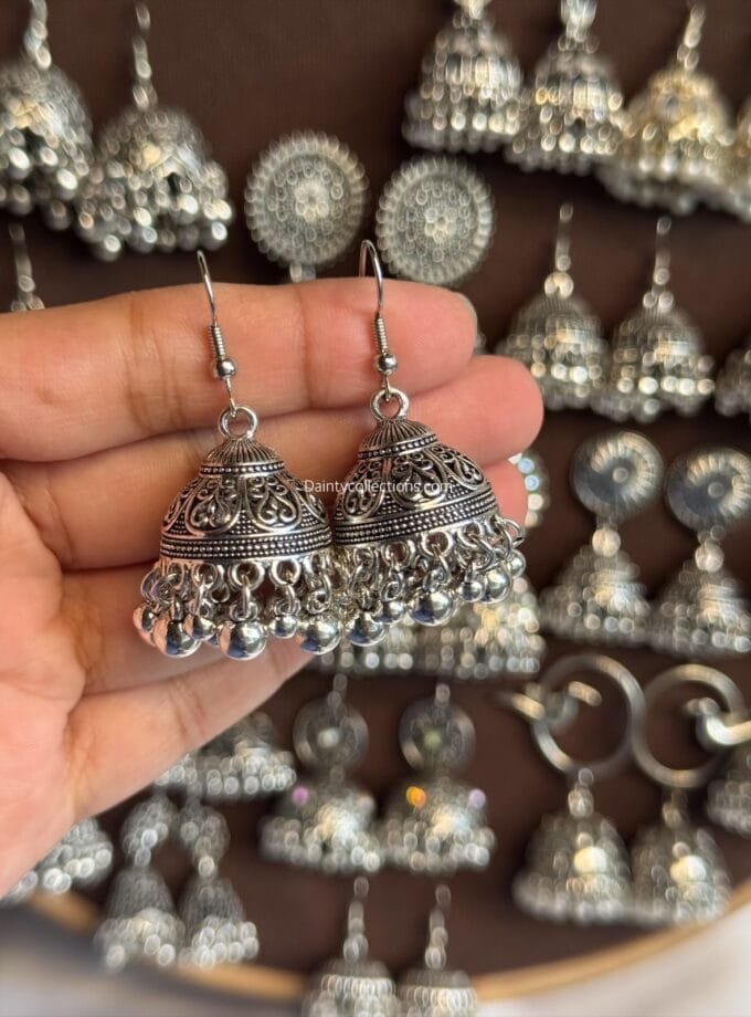 Silver jhumkay frame