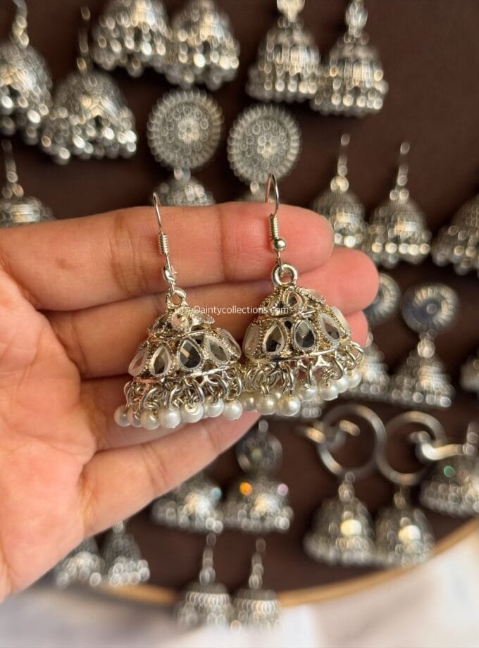 Silver jhumkay frame