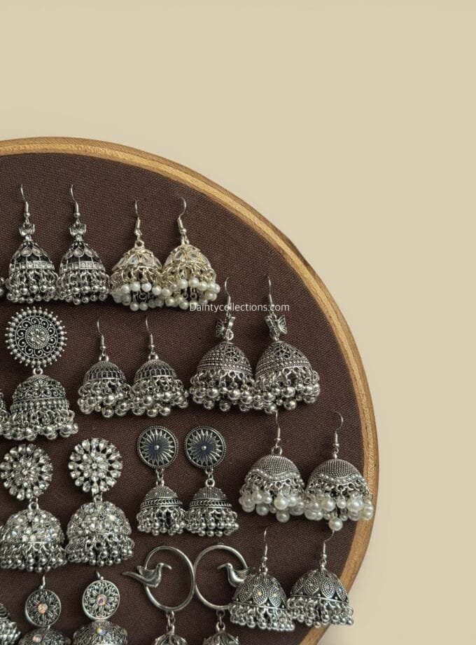 Silver jhumkay frame