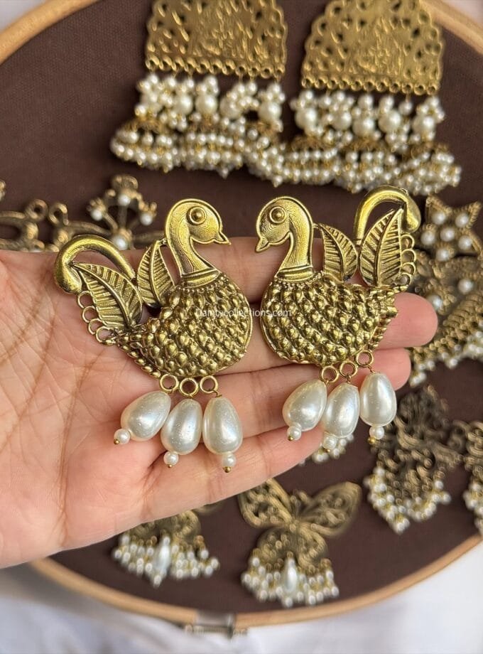 Afghani antique jhumkas