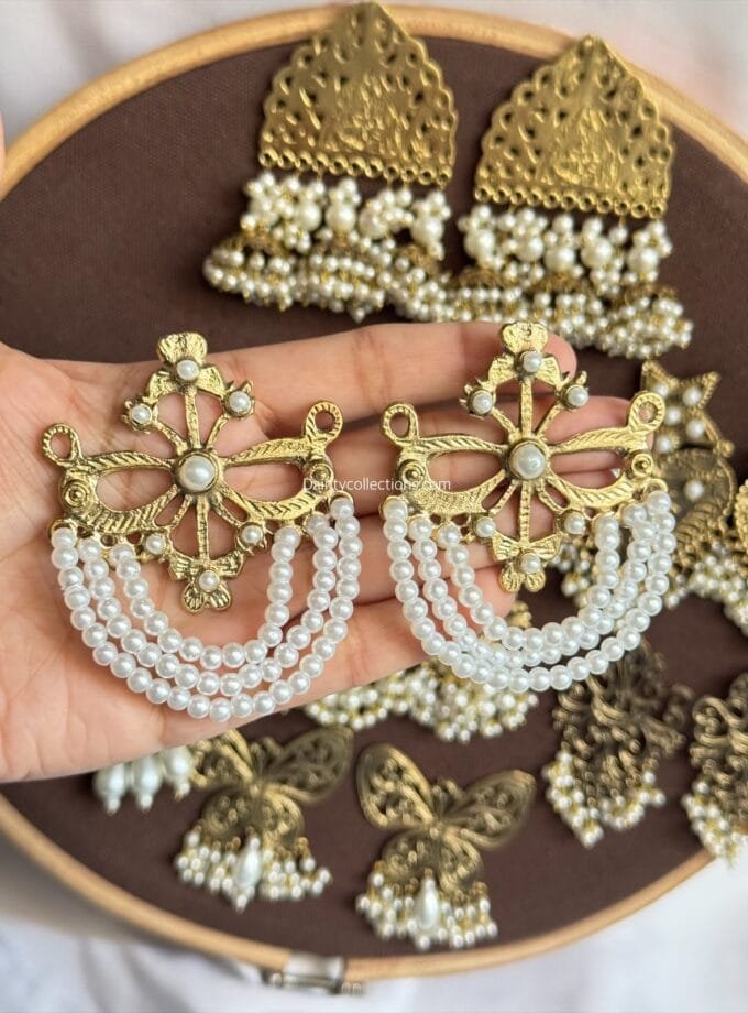 Afghani antique jhumkas