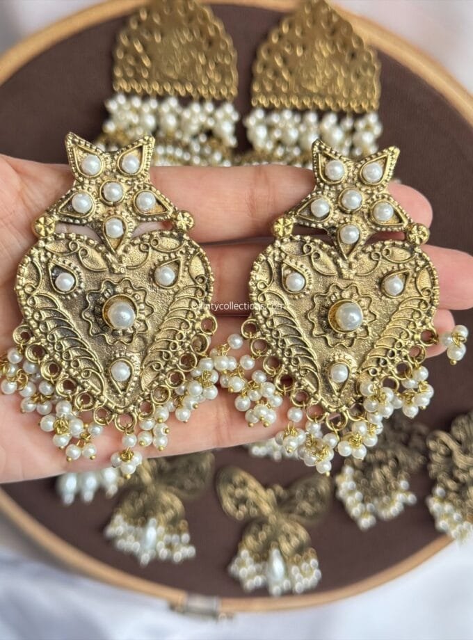 Afghani antique jhumkas