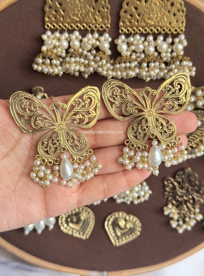 Afghani antique jhumkas