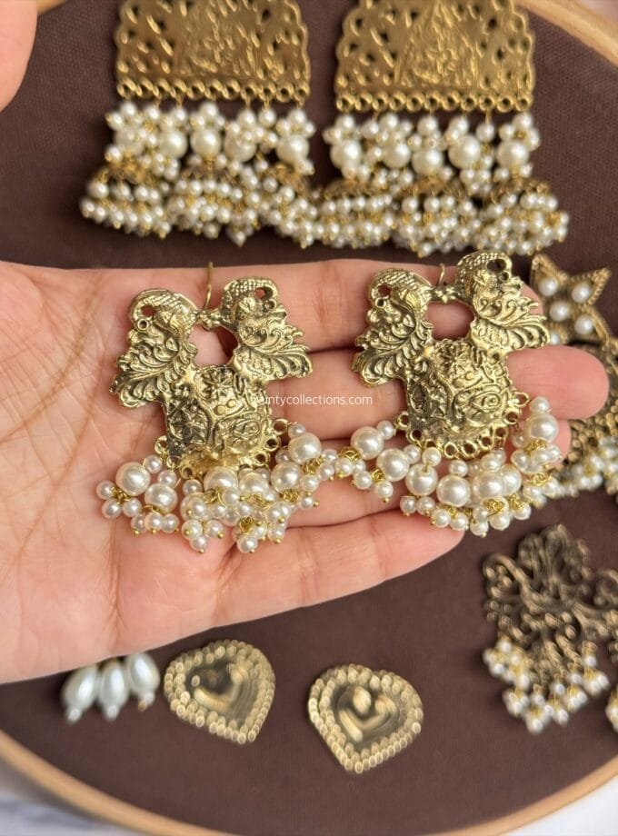 Afghani antique jhumkas