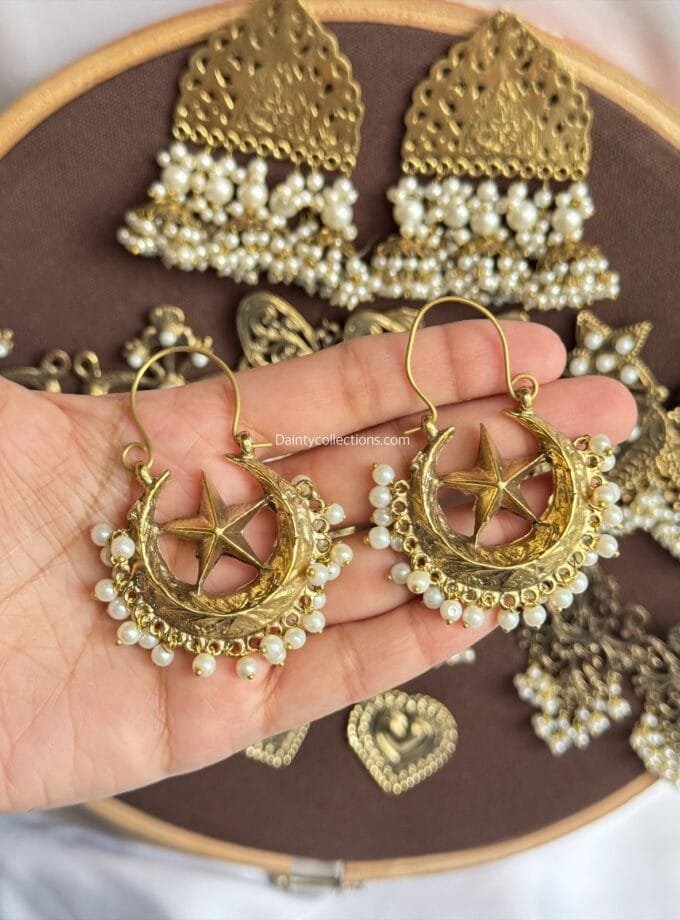 Afghani antique jhumkas