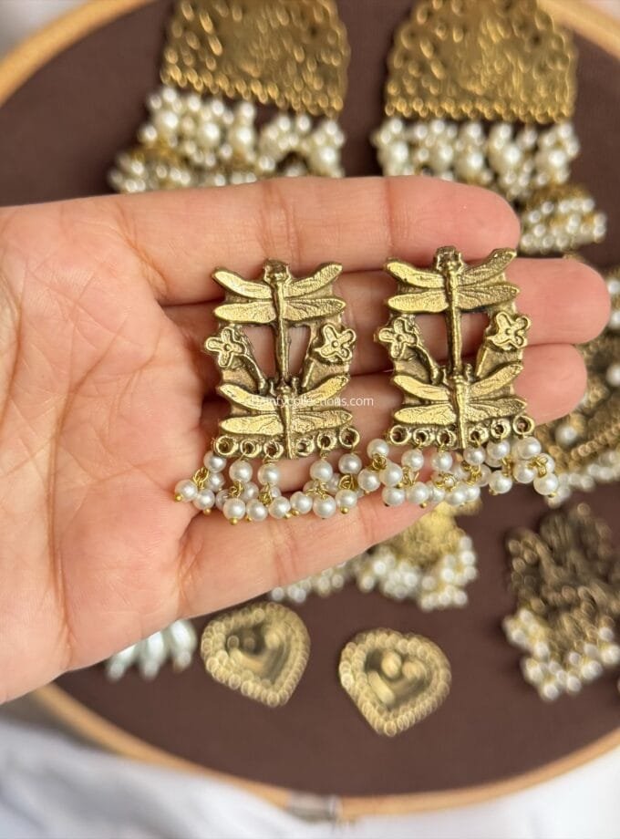 Afghani antique jhumkas