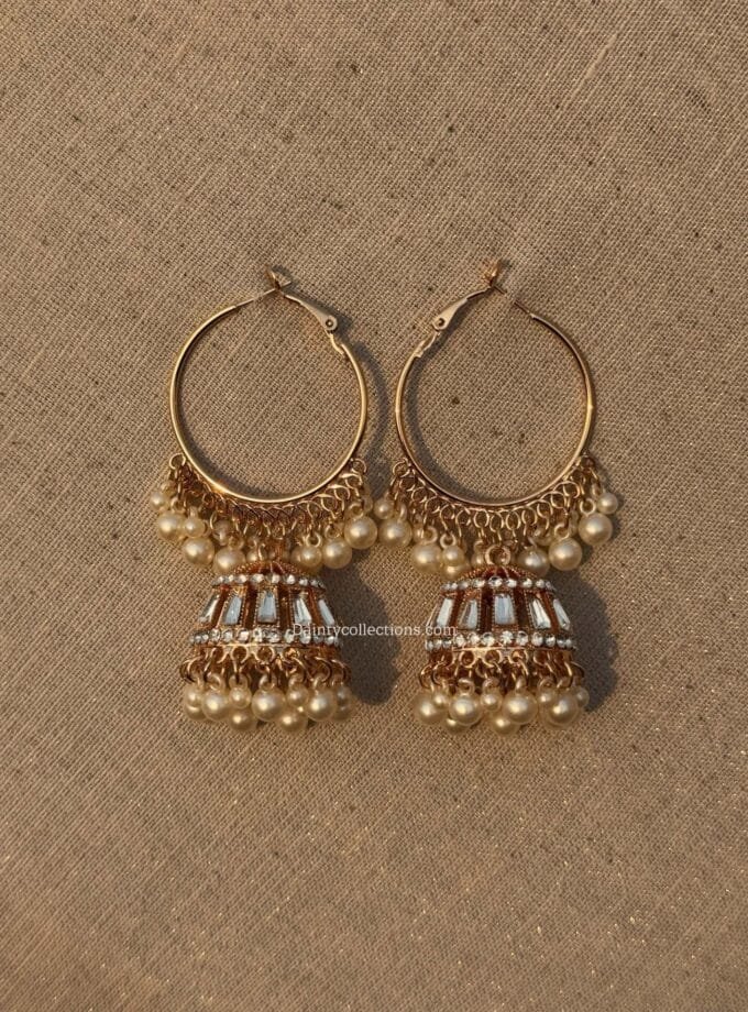 Nissaa Bali jhumka rose gold