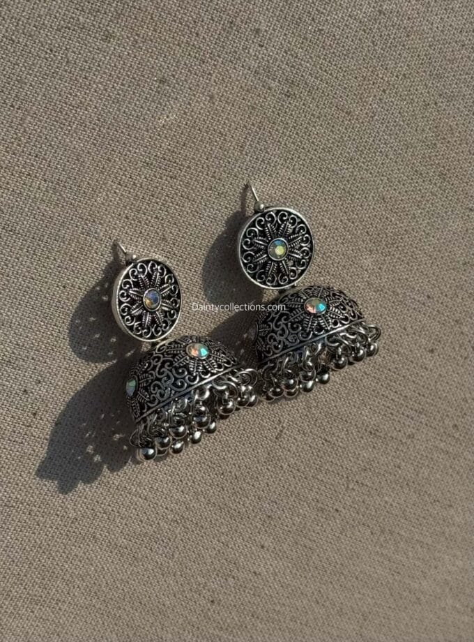Rangeel matka jhumki silver
