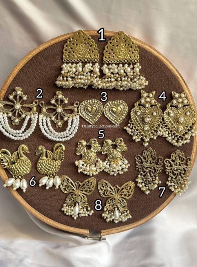 Afghani antique jhumkas