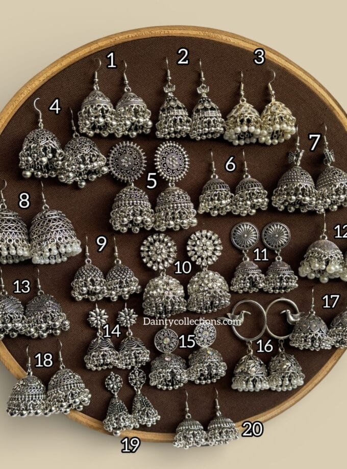 Silver jhumkay frame