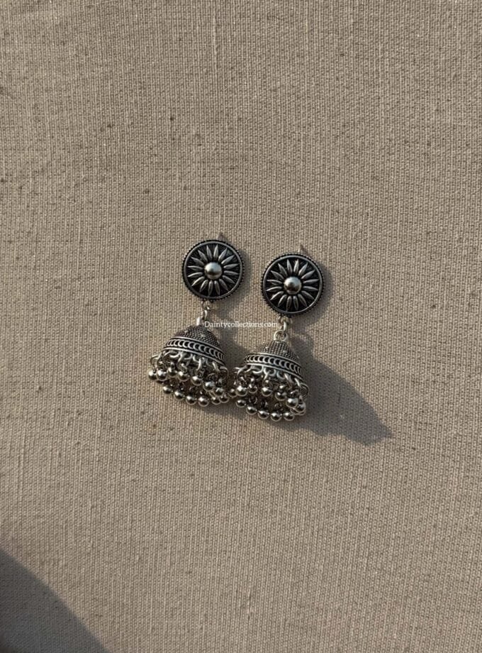 Afghani silver jhumkay