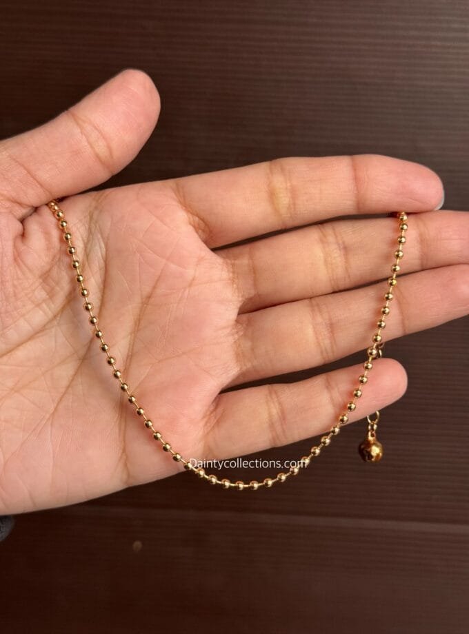 Mini beaded anklet