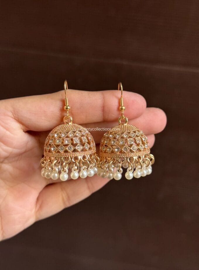 Kehkashan jhumki rose gold