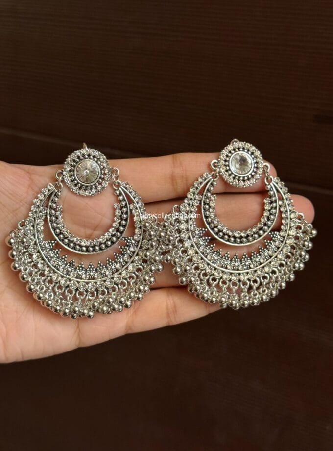 Sheesh Bali jhumka silver