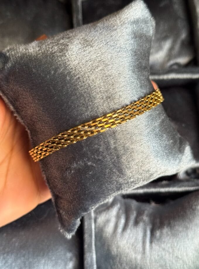 Lock chain stainless steel bracelet