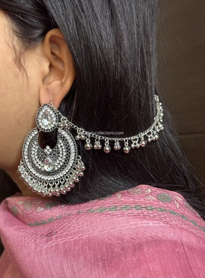 Marhaba Bali silver with single layer ghongroo saharay