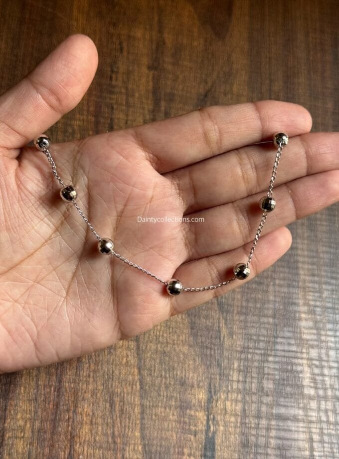 Sphere anklet silver