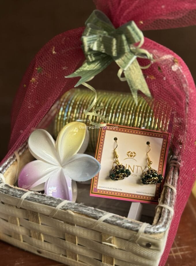 Mini Eid basket - green
