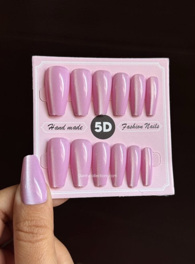 Ballerina nails with sticker sheet